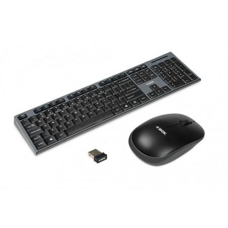 I-BOX DESKTOP PRO KIT WIRELESS MOUSE + KEYBOARD SET BLACK IKMS606W