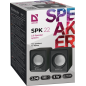 DEFENDER COMPUTER SPEAKERS 2.0 5W USB BLACK SPK-22