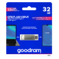 GOODRAM USB 3.2 GEN 1 TYPE A / USB TYPE-C 32GB ODA3 SILVER