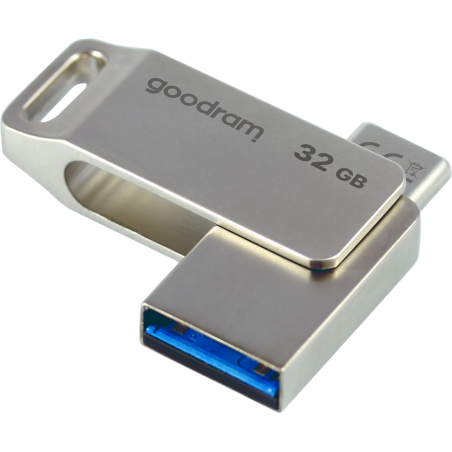 GOODRAM USB 3.2 GEN 1 TYPE A / USB TYPE-C 32GB ODA3 SILVER