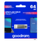 GOODRAM USB 3.2 GEN 1 TYPE A / USB TYPE-C 64GB ODA3 SILVER