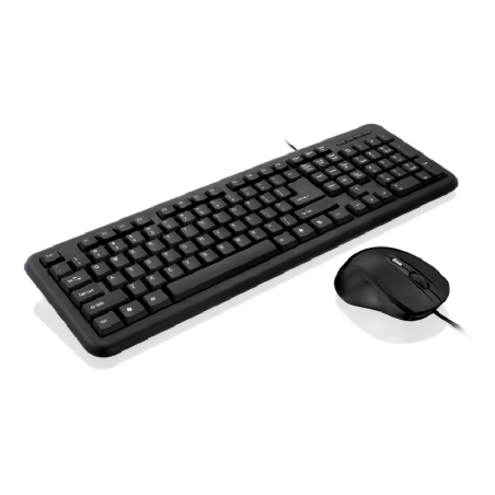 I-BOX OFFICE KIT II WIRED MOUSE + KEYBOARD SET BLACK IKMOC2005070U