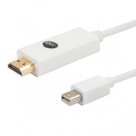 SAVIO MINI DISPLAYPORT (M) - HDMI (M) CABLE 1.8M CL-83