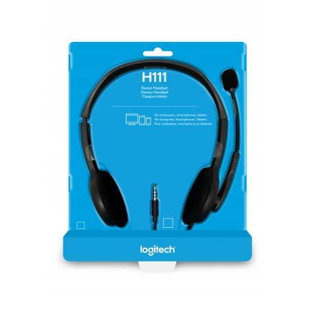 LOGITECH H111 STEREO HEADSET WIRED HEAD-BAND OFFICE / CALL CENTER