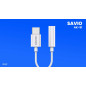 SAVIO AUDIO ADAPTER TYPE C 3.1 (M) TO JACK 3.5MM (F) WHITE XIAOMI-HUAWEI AK-51