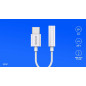 SAVIO AUDIO ADAPTER TYPE C 3.1 (M) TO JACK 3.5MM (F) WHITE XIAOMI-HUAWEI AK-51