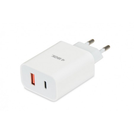 I-BOX C36 WALL CHARGER USB-C PD3.0 20W / USB-A QC3.0 18W WITH USB-C CABLE