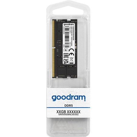 GOODRAM RAM DDR5 DR SODIMM 4800MHz CL40 32GB GR4800S564L40/32G