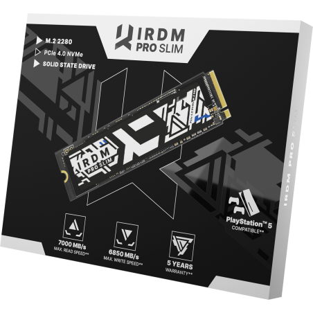 GOODRAM IRDM PRO SLIM P44S 1TB NVME PCIE 4X4 M.2 2280 PS5 (R:7000MB/S W:5500MB/S)