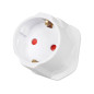 I-BOX POWER ADAPTER TYPE E EU (F) TO TYPE G UK (M) SCHUKO WHITE