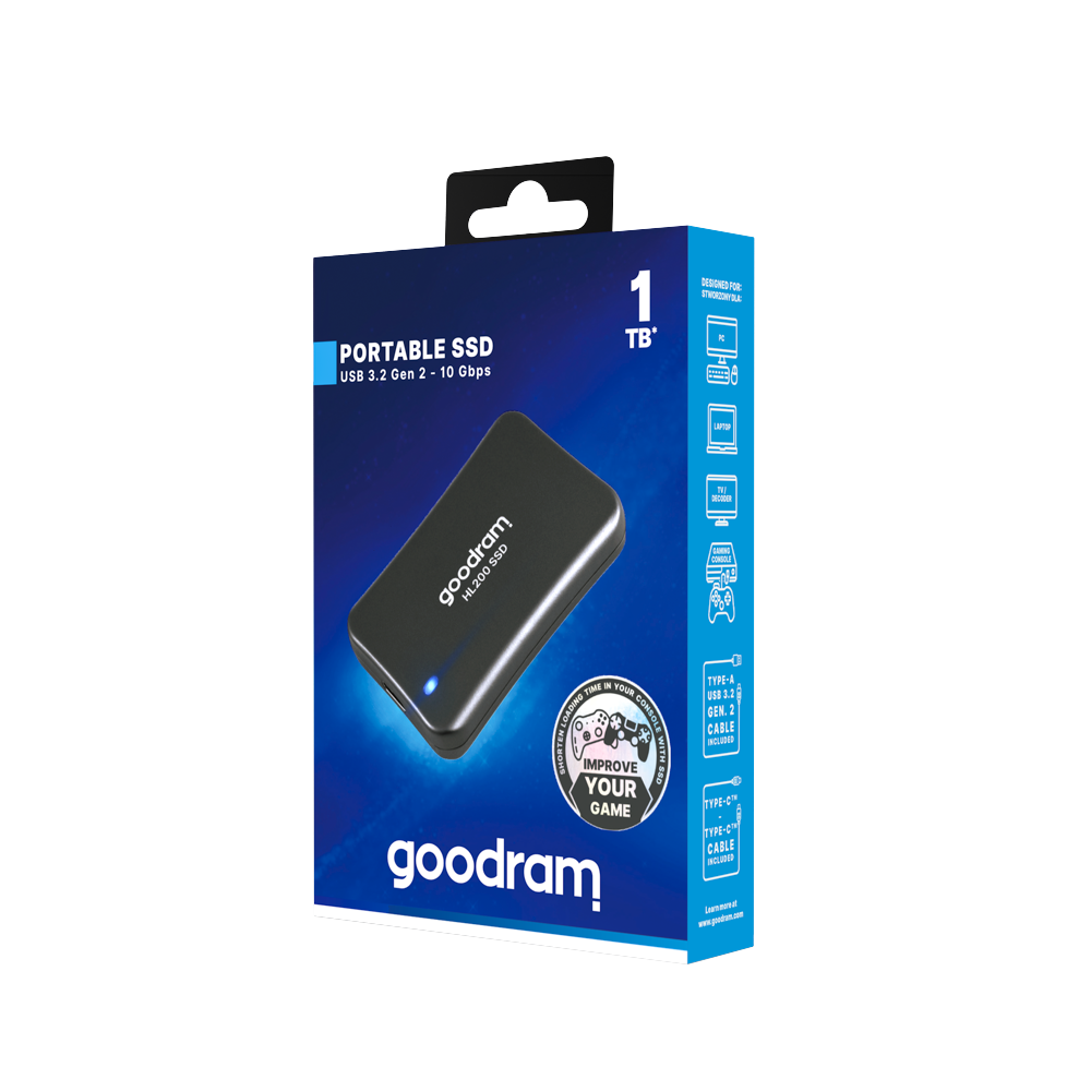 GOODRAM HL200 1TB EXTERNAL SSD USB3.2