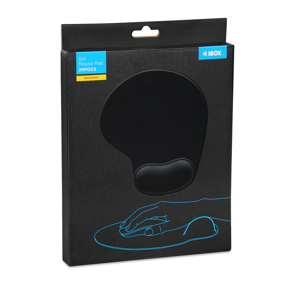 I-BOX GEL MOUSEPAD BLACK MP003