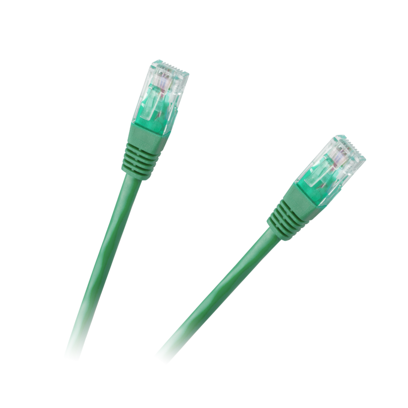 PATCHCORD CABLE UTP 8C PLUG-PLUG CAT6E 0.5M GREEN