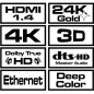 SAVIO CABLE HDMI 4K WITH ETHERNET V1.4 1.8M CL-121