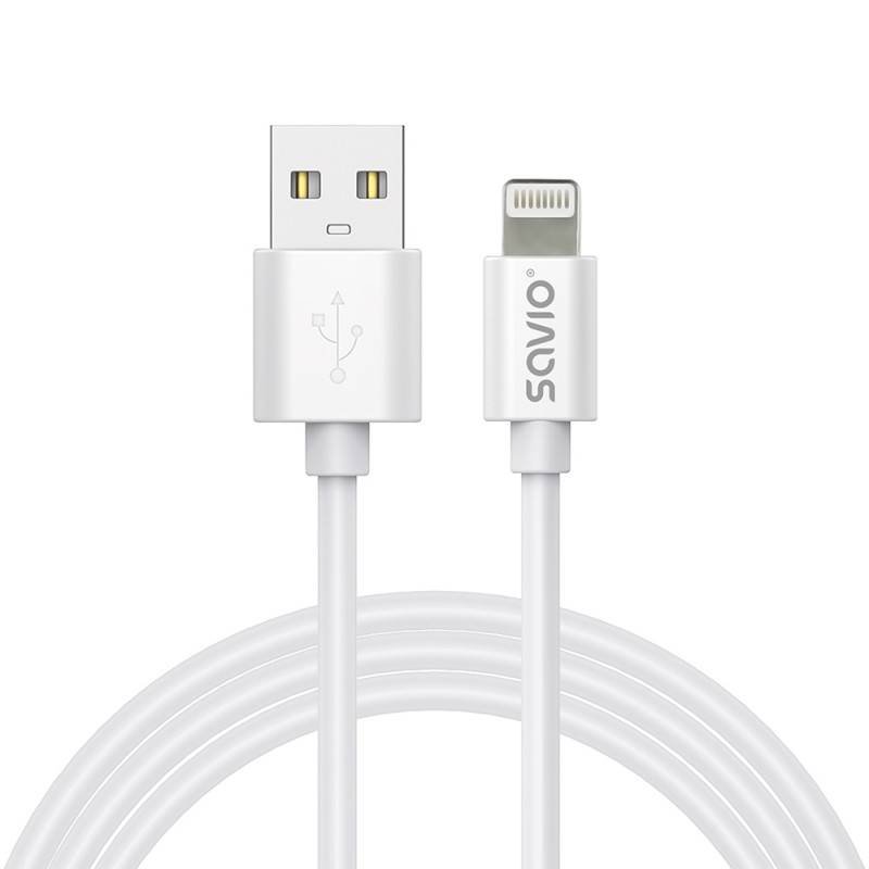 SAVIO CABLE USB-A TO LIGHTNING 1M WHITE CL-192