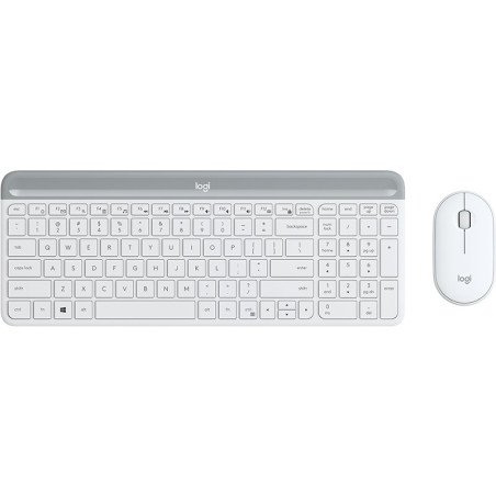 LOGITECH MK470 SLIM WIRELESS KEYBOARD & MOUSE COMBO (US) WHITE