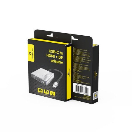 CABLEXPERT ADAPTER USB-C to HDMI + DP 4K 60HZ