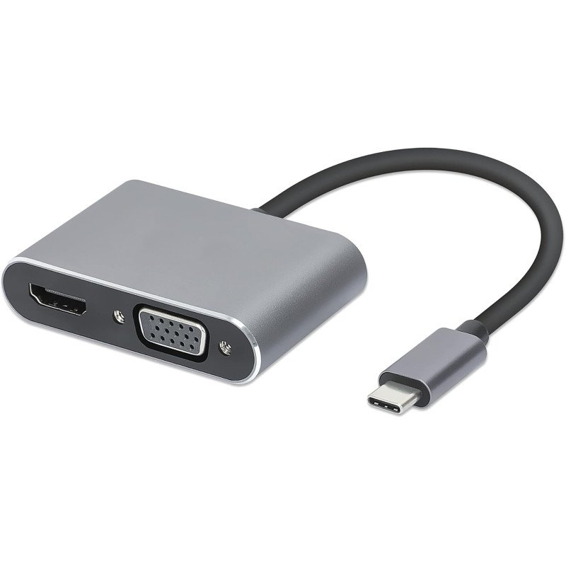 I-BOX ADAPTER USB-C (M) TO HDMI 4K (F) / VGA FHD (F) / USB 3.2 / PD 100W