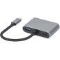 I-BOX ADAPTER USB-C (M) TO HDMI 4K (F) / VGA FHD (F) / USB 3.2 / PD 100W
