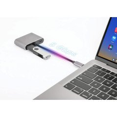 I-BOX ADAPTER USB-C (M) TO HDMI 4K (F) / VGA FHD (F) / USB 3.2 / PD 100W