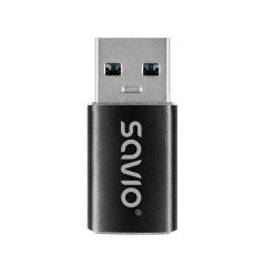 SAVIO ADAPTER USB-C 3.1 (F) TO USB-A 3.1 (M)BLACK AK-81