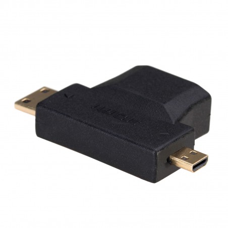 AKYGA HDMI (F) TO MINI HDMI (M) / MICRO HDMI (M) ADAPTER