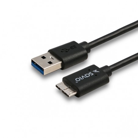 SAVIO CABLE USB 3.0A (M) TO USB Micro 3.0 TYPE B (M) 1M CL-102