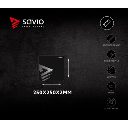 SAVIO PROFESSIONAL GAMING MOUSEPAD PRECISION CONTROL SMALL