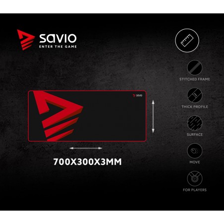 SAVIO PROFESSIONAL GAMING MOUSEPAD TURBO DYNAMIC LARGE