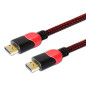 SAVIO HDMI CABLE V2.0 PC 1,8M RED-BLACK GCL-01