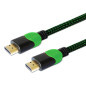 SAVIO HDMI CABLE V2.0 XBOX 1.8M GREEN-BLACK GCL-03