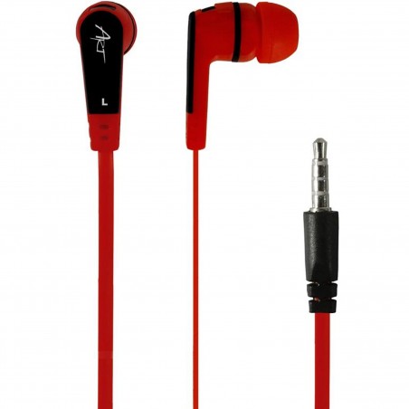 ART S2D EARPHONES WITH MICROPHONE 3.5MM RED/BLACK