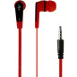 ART S2D EARPHONES WITH MICROPHONE 3.5MM RED/BLACK