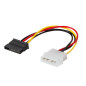 SAVIO POWER CABLE MOLEX 4 PIN (M) – SATA 15 PIN (F) 0,18M AK-10