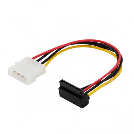 SAVIO POWER CABLE MOLEX 4 PIN (M) – SATA 15 PIN (F)ANGLED AK-11