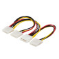 SAVIO POWER CABLE MOLEX 4 PIN (M) – 3X MOLEX 4 PIN (F) AK-16