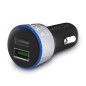 SAVIO BLACK 12-24V PHONE CHARGER 2xUSB WITH QUICK CHARGE SUPPORT SA-06/B