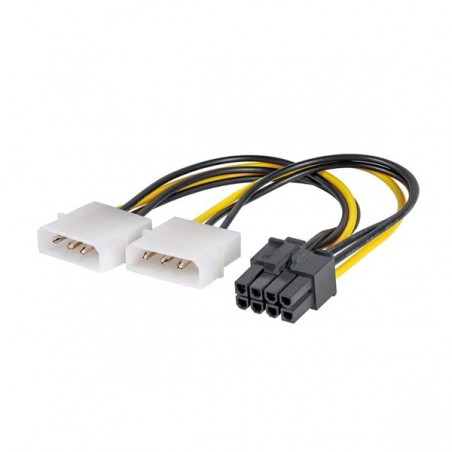 SAVIO POWER CABLE 2x MOLEX 4 PIN M – 8 PIN PCI-EXPRESS AK-45