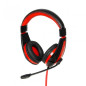 I-BOX 1528 WIRED HEADSET BLACK / RED