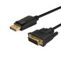 SAVIO CABLE DISPLAYPORT TO DVI 1.8M CL-106