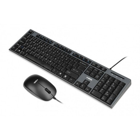 I-BOX DESKTOP KIT WIRED MOUSE + KEYBOARD SET BLACK IKMS606