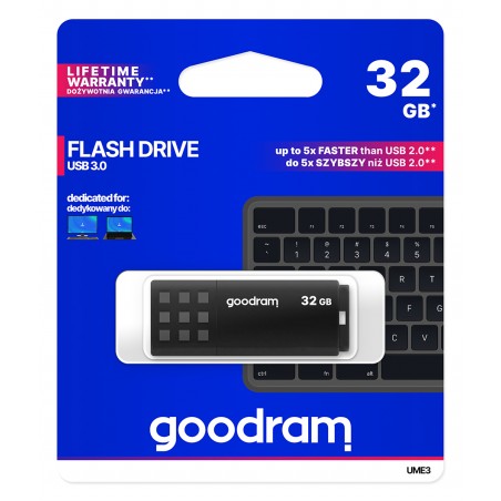 GOODRAM USB 3.2 GEN1 32GB BLACK UME3