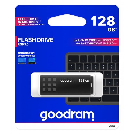 GOODRAM USB 3.0 128GB BLACK UME3