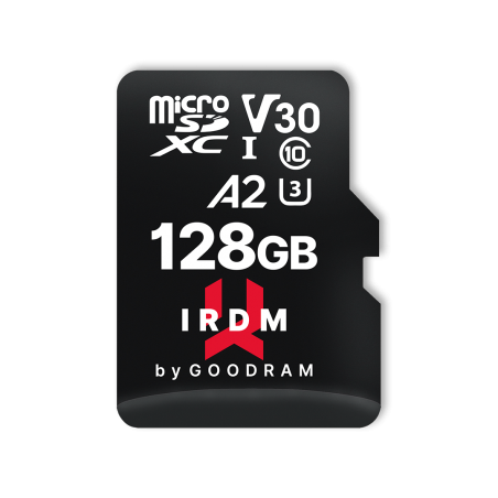 IRDM BY GOODRAM M2AA 128GB MICRO CARD UHS I U3 A2 + ADAPTER